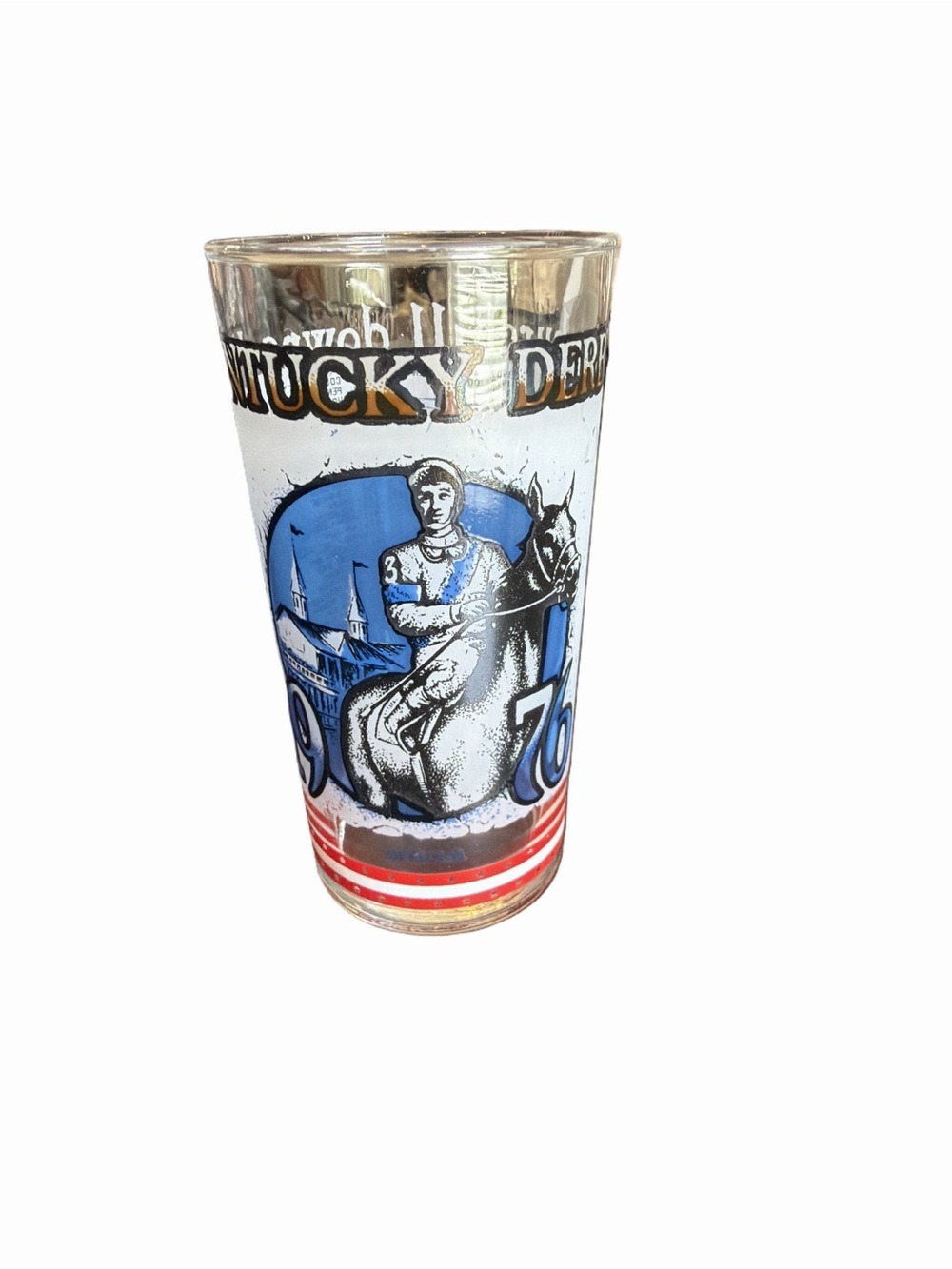 Vintage Kentucky Derby 1976 Churchill Downs Commemorative Mint Julep Glass.